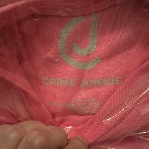 Crime Junkie Pink T-Shirt - Picture 2 of 3